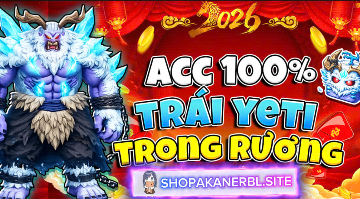 ACC BLOX FRUIT 100% TRÁI YETI TRONG RƯƠNG