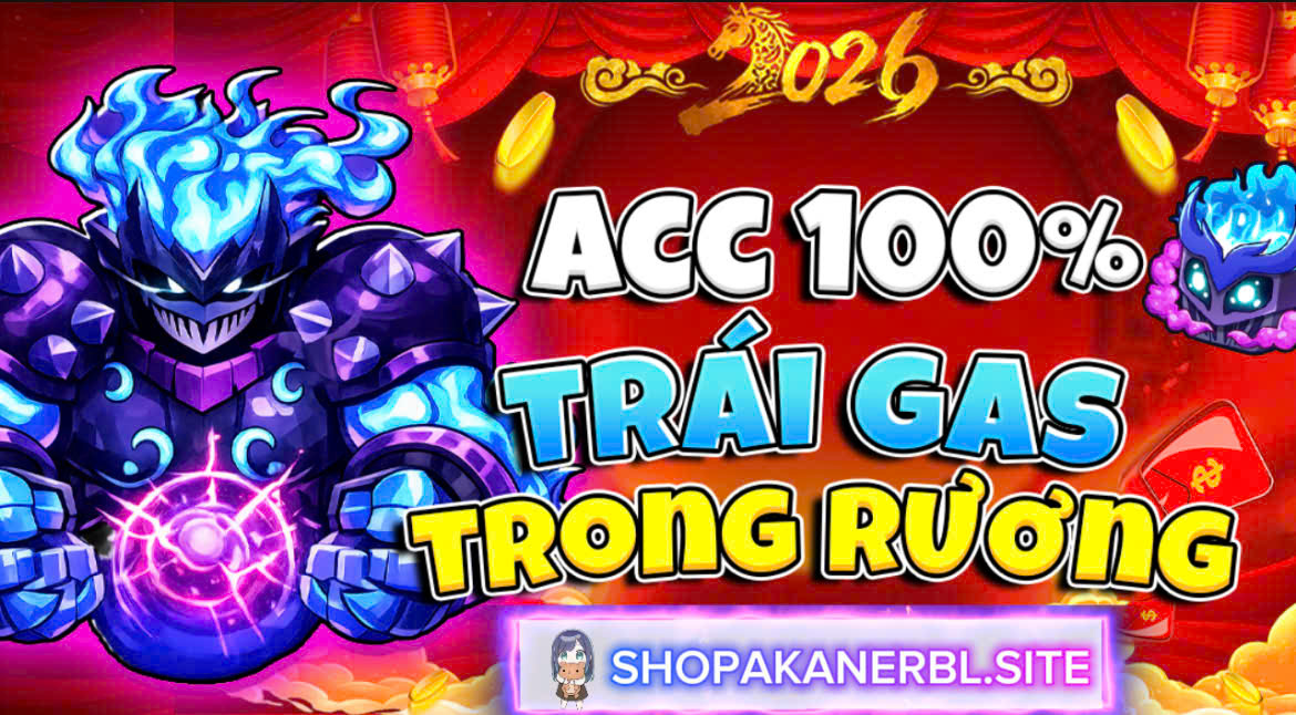 ACC BLOX FRUIT 100% TRÁI GAS TRONG RƯƠNG